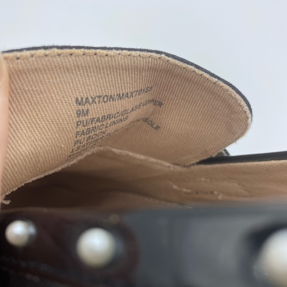 Betsy Johnson - rhinestone houndstooth pink & black loafers - Picture 4 of 8